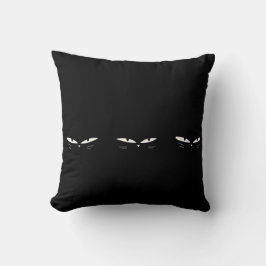 Katten in zwart kussen