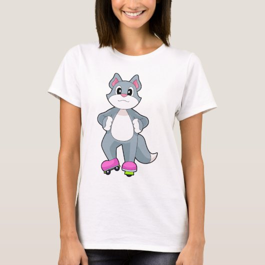 Katten Inline skating Inline schaatsen Sport T-shirt (Voorkant)