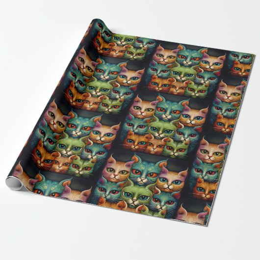 Katten Inpakpapier (Uitgerold)