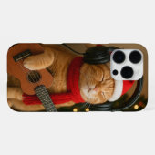 Katten iPhone 16 Pro Max Hoesje Speelt Kerstmuziek (Achterkant horizontaal)