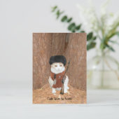 Katten jagen graag. briefkaart (Staand voorkant)