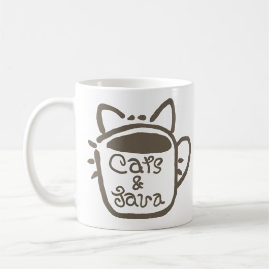 Katten & Java Bruin Koffiemok (Links)