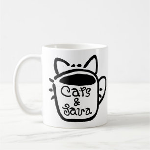 Katten & Java Zwart Koffiemok