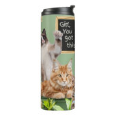 Katten juichen meisje je hebt dit thermosbeker (Gedraaid links)
