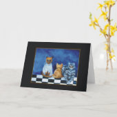 Katten Kaart (Gele Bloem)