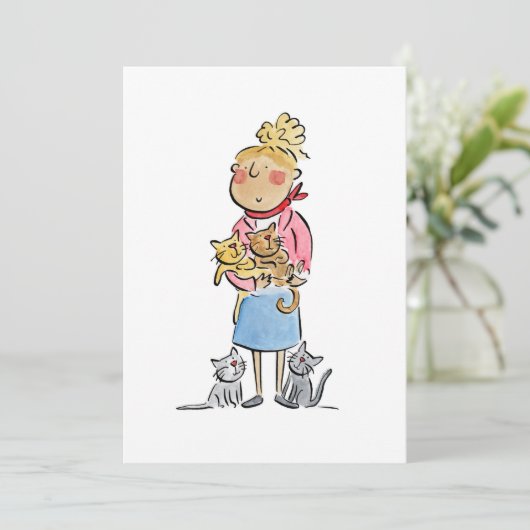 Katten Kaart (Staand voorkant)