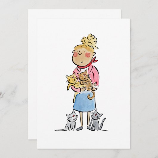 Katten Kaart (Voorkant / Achterkant)