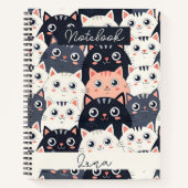 Katten Kaleidoscoop Notitieboek (Voorkant)