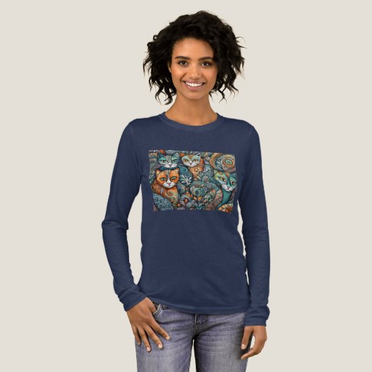 katten kalmeren 2 Tri-Blend shirt (Voorkant)