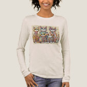 katten kalmeren Tri-Blend shirt (Voorkant)