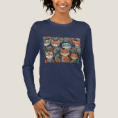 katten kalmeren Tri-Blend shirt (Voorkant)