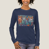 katten kalmeren Tri-Blend shirt (Voorkant)