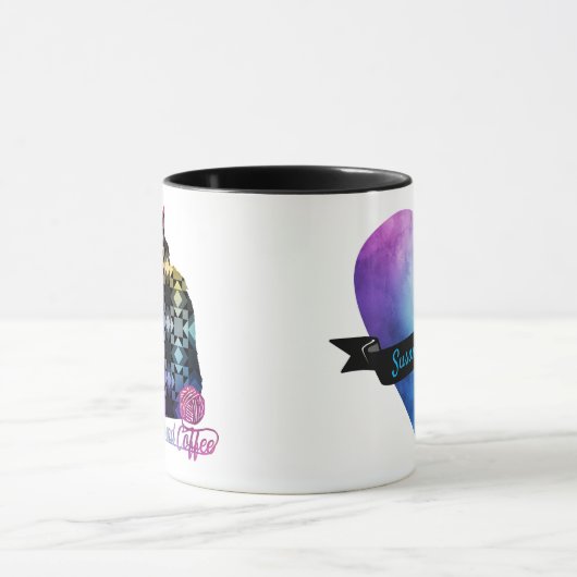 Katten, kantelen en koffie mok (Midden)