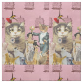 Katten kappers stof (Swatch)