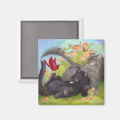 Katten, Kardinalen en Rozen / Magneet (Voorkant / Achterkant)