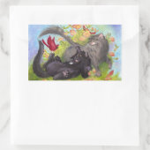 Katten, Kardinalen en Rozen Sticker (Tas)