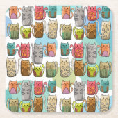 Katten! Kartonnen Onderzetters (Voorkant)