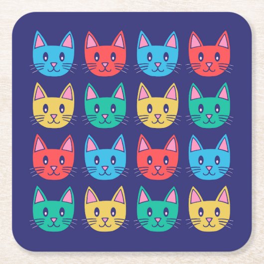 Katten Kartonnen Onderzetters (Voorkant)