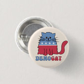 Katten Kat Dames voor Kamala Harris Stemming 2024 Ronde Button 3,2 Cm (Voorkant /achterkant)