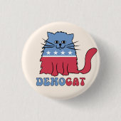 Katten Kat Dames voor Kamala Harris Stemming 2024 Ronde Button 3,2 Cm (Voorkant)