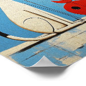 Katten - Kat- een Joan Miró Geïnspireerd Grafisch Poster (Hoek)