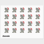 Katten Kat-kerstwinter Ronde Sticker (Vel)