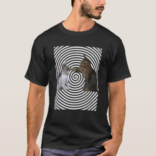 Katten Kat Kitten Huiskat Psychokinese Hypnose T-shirt