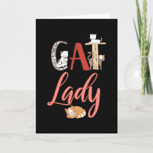 Katten - Kat Lady Cat Lover Kaart
