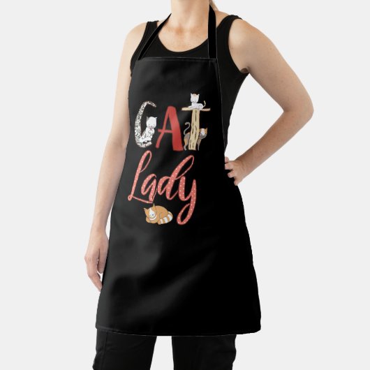 Katten - Kat Lady Cat Lover Schort (Insitu)