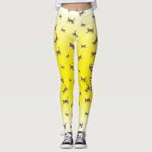 Katten Kat leopard huidpatroon gele gradiënt Le