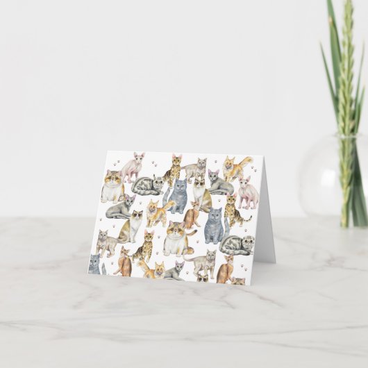 Katten Katten Bedankkaart (Voorkant)