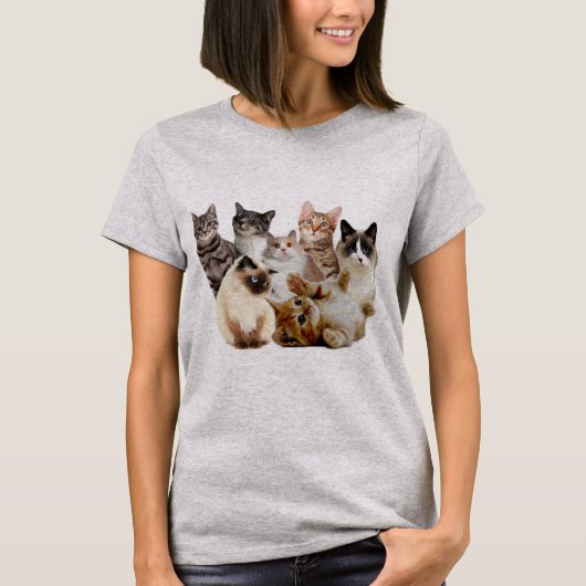 Katten, katten en katten t-shirt (Voorkant)
