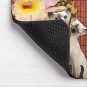 katten katten houden van bloemen muismat (Hoek)