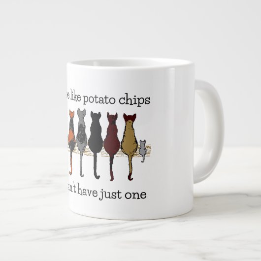 Katten, katten, katten en een keukenkoffie-Mok Grote Koffiekop (Voorkant rechts)