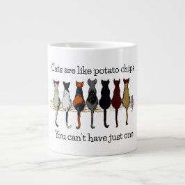 Katten, katten, katten en een keukenkoffie-Mok Grote Koffiekop