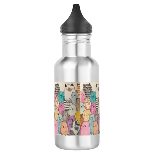 Katten! Katten! Katten! Waterfles (Links)