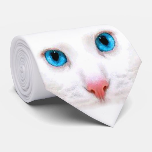 katten, katten liefje stropdas (Opgerold)