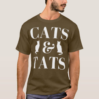 Katten, katten, tattoos en katten t-shirt