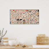 Katten: Katten van Utagawa Kuniyoshi Poster (Keuken)