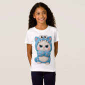 Katten Kawaii Patchwork T-shirt (Voorkant volledig)