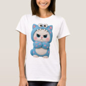 Katten Kawaii Patchwork T-shirt (Voorkant)