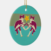 Katten Keramisch Ornament (Rechts)