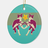 Katten Keramisch Ornament (Links)