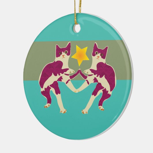 Katten Keramisch Ornament (Links)