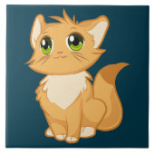 katten keramisch tegels tegeltje (Voorkant)