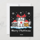 Katten Kermis  Feestdagenkaart (Achterkant)