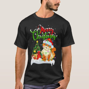 Katten Kerst Decoraties Kerstman Kat Kerstmis T-shirt