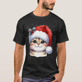 Katten Kerst Familie Outfit Kinderen Katten Kerstm T-shirt