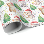 Katten Kerst Inpakpapier (Rol Hoek)