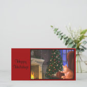 Katten Kerst Kaart (Staand voorkant)